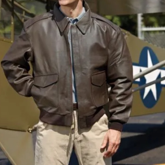 Leather Goatskin Classic Bomber A-2 Jacket
